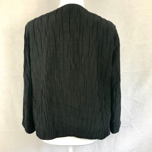 EILEEN FISHER Silk/Cotton textured jacket / blazer - Picture 2 of 7